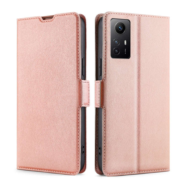 Ultra-thin Voltage Side Buckle Horizontal Flip Leather Phone Case, For Xiaomi Redmi Turbo 3 5G, F...