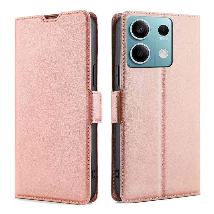 Ultra-thin Voltage Side Buckle Horizontal Flip Leather Phone Case, For Xiaomi Redmi Turbo 3 5G, F...