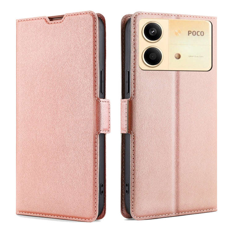 Ultra-thin Voltage Side Buckle Horizontal Flip Leather Phone Case, For Xiaomi Redmi Turbo 3 5G, F...