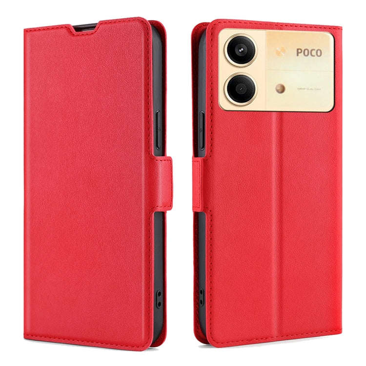 Ultra-thin Voltage Side Buckle Horizontal Flip Leather Phone Case, For Xiaomi Redmi Turbo 3 5G, F...