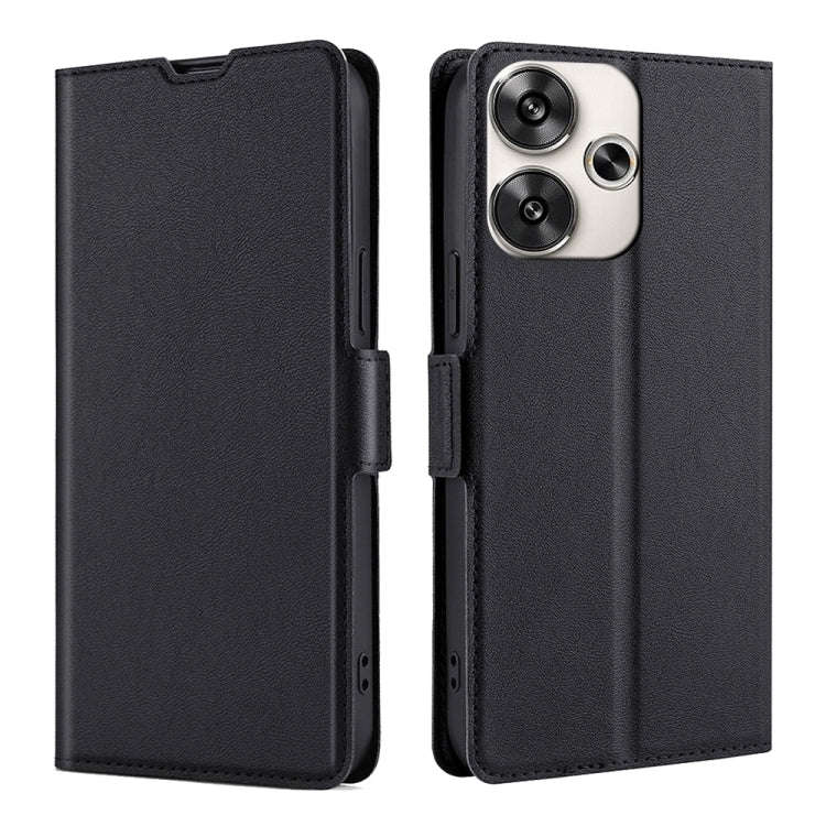 Ultra-thin Voltage Side Buckle Horizontal Flip Leather Phone Case, For Xiaomi Redmi Turbo 3 5G, F...