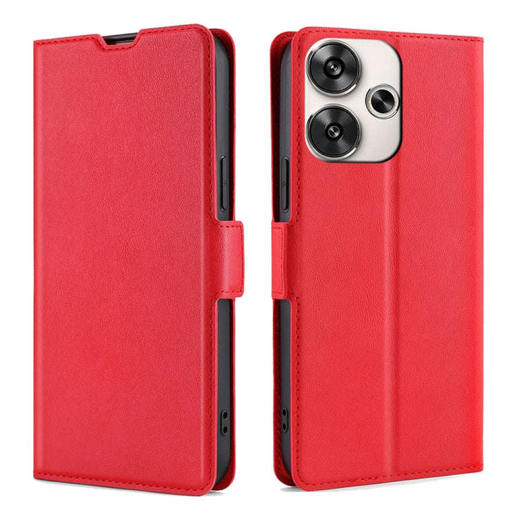 Ultra-thin Voltage Side Buckle Horizontal Flip Leather Phone Case, For Xiaomi Redmi Turbo 3 5G, F...