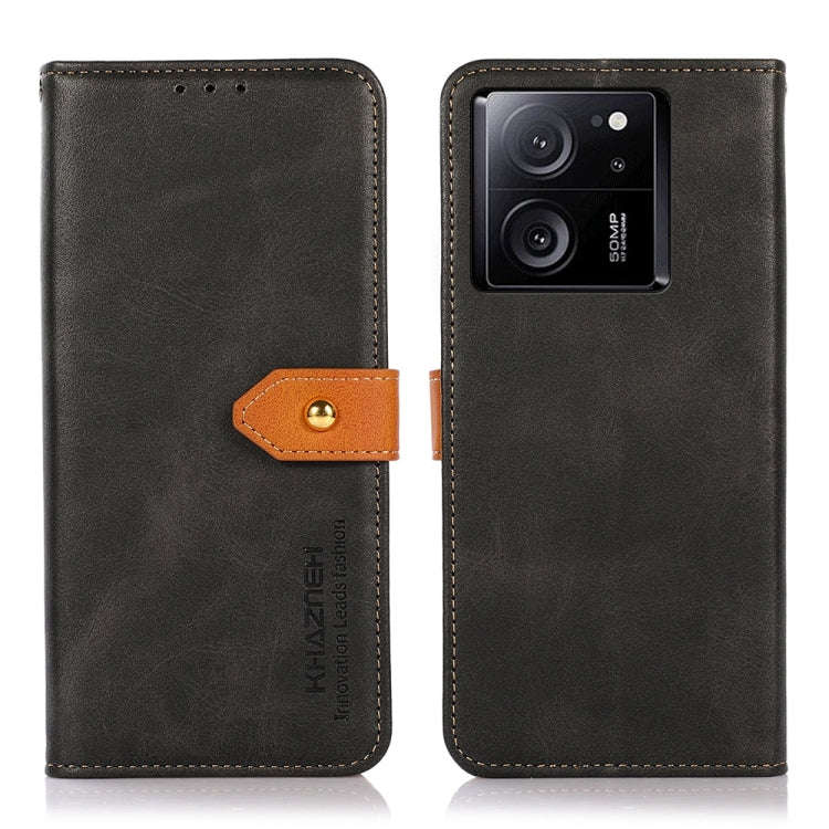 KHAZNEH Cowhide Texture Flip Leather Phone Case, For Xiaomi Redmi Note 13 5G Global, For Xiaomi R...