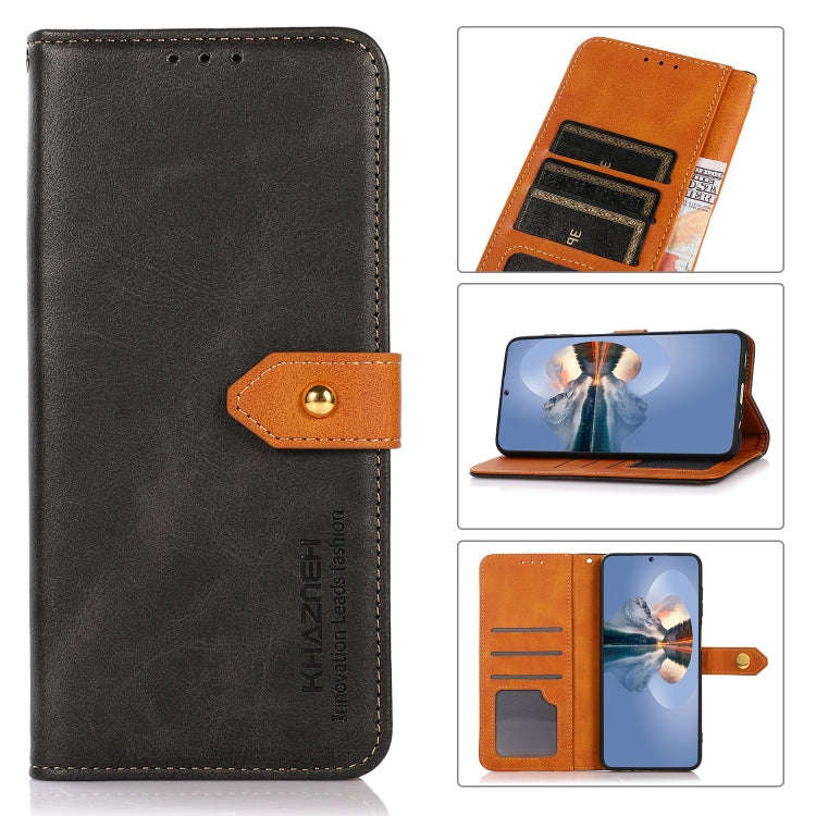 KHAZNEH Cowhide Texture Flip Leather Phone Case, For Xiaomi Redmi Note 13 5G Global, For Xiaomi R...