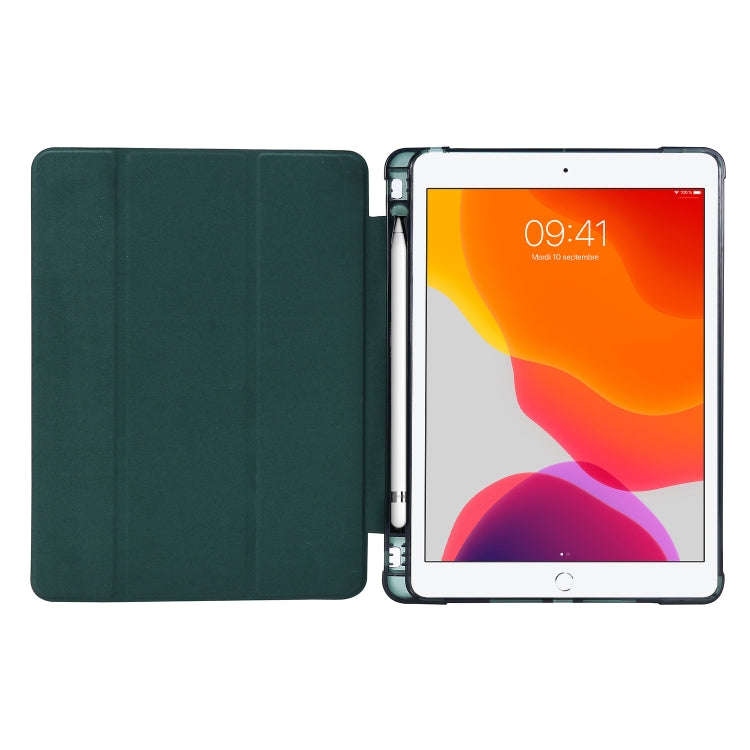 Airbag Horizontal Flip Leather Case with Three-fold Holder & Pen Holder, For iPad 10.2 2021 / 202...