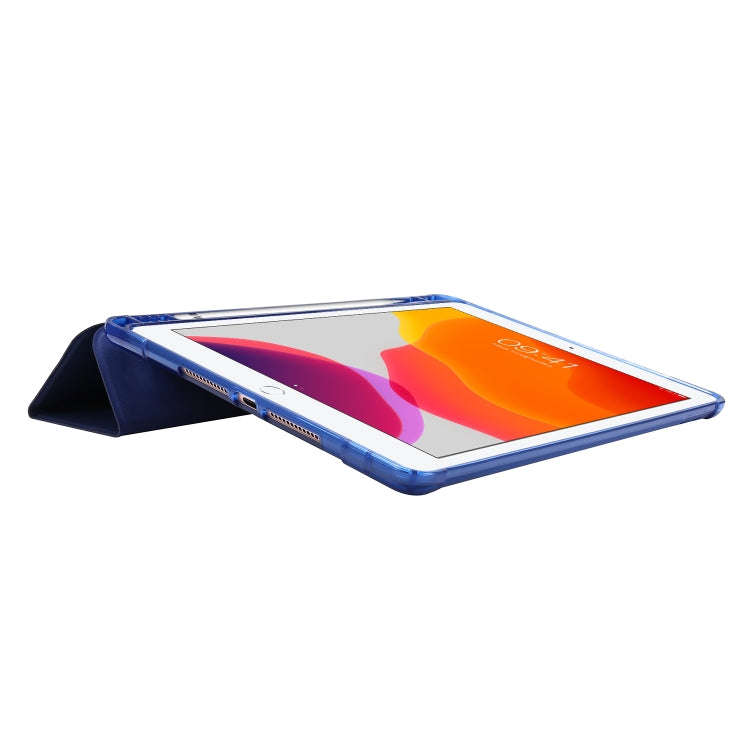 Airbag Horizontal Flip Leather Case with Three-fold Holder & Pen Holder, For iPad 10.2 2021 / 202...