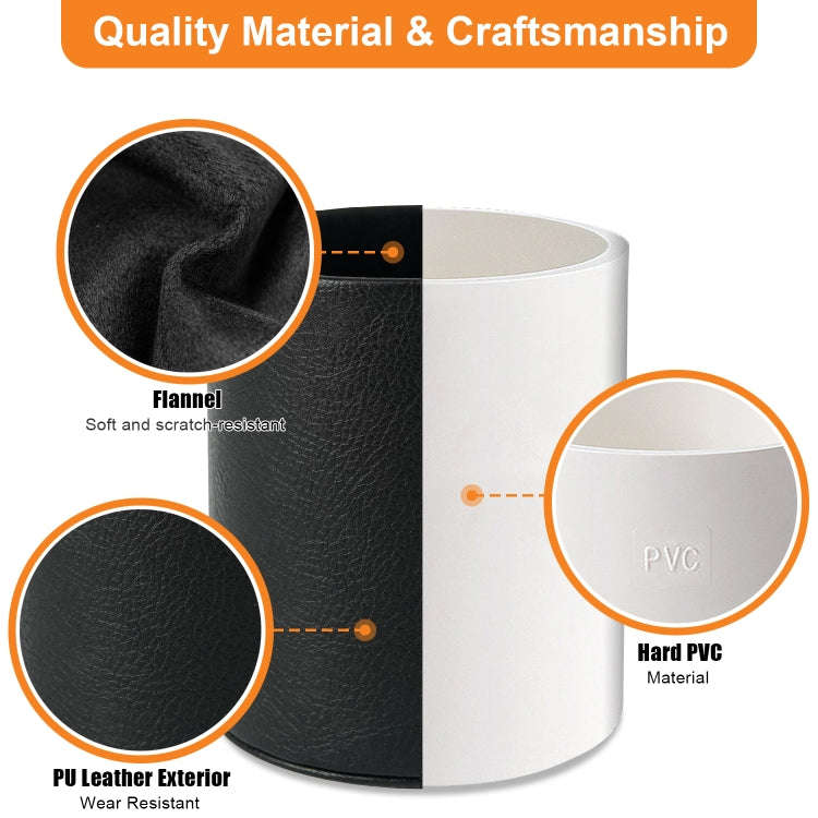 PU Leather Tool Storage Box Desktop Pen Holder