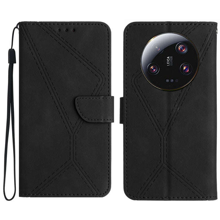 Stitching Embossed Leather Phone Case, For Xiaomi 13 Ultra, For Xiaomi Redmi Note 12 4G, For Xiao...