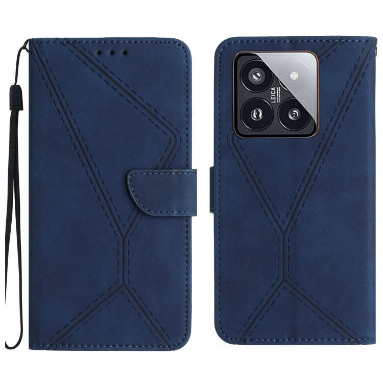 Stitching Embossed Leather Phone Case, For Xiaomi Redmi 13 4G Global / 5G Global, For Xiaomi Redm...