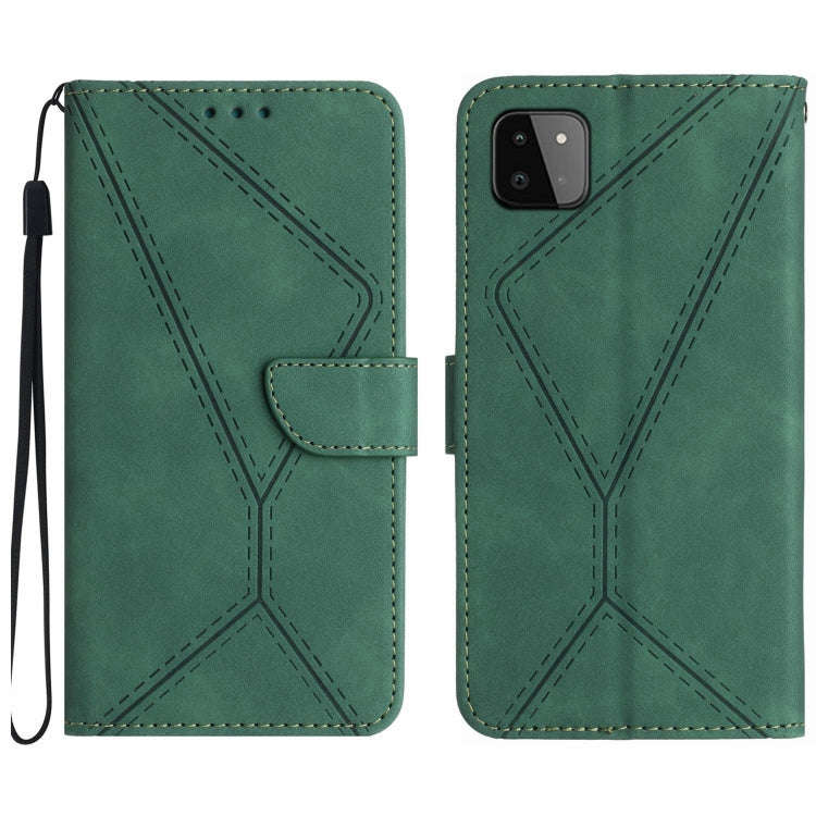 Stitching Embossed Leather Phone Case, For Samsung Galaxy A12 / M12, For Samsung Galaxy A13 4G, F...