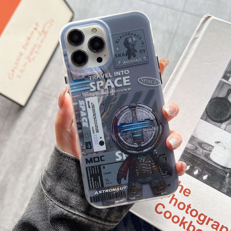 Dual-side IMD Astronaut Frosted Phone Case, For iPhone 14, For iPhone 14 Plus, For iPhone 14 Pro,...
