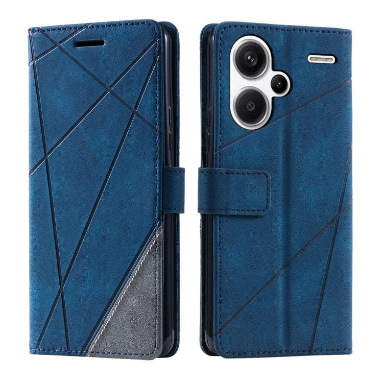 Skin Feel Splicing Leather Phone Case, For Xiaomi Redmi Note 13 Pro+, For Xiaomi Redmi Note 13 Pr...