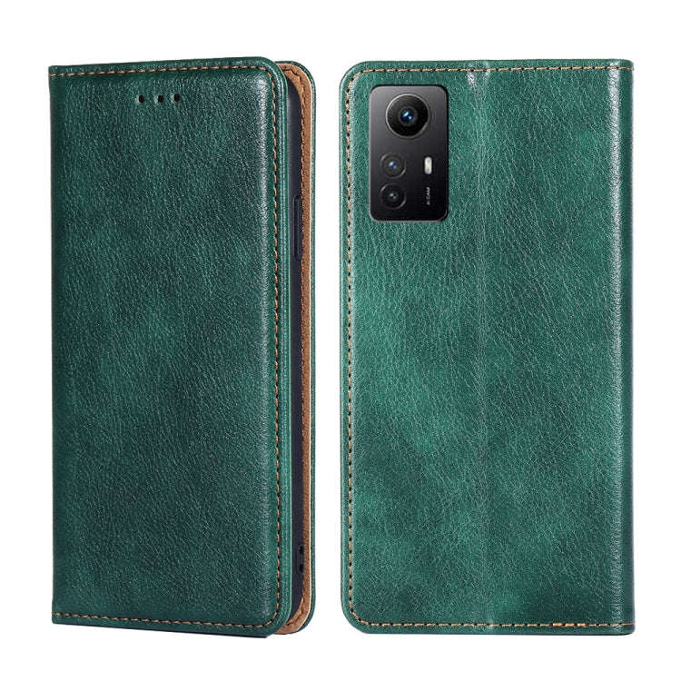 Gloss Oil Solid Color Magnetic Leather Phone Case, For Xiaomi Redmi Note 12S 4G, For Xiaomi Redmi...