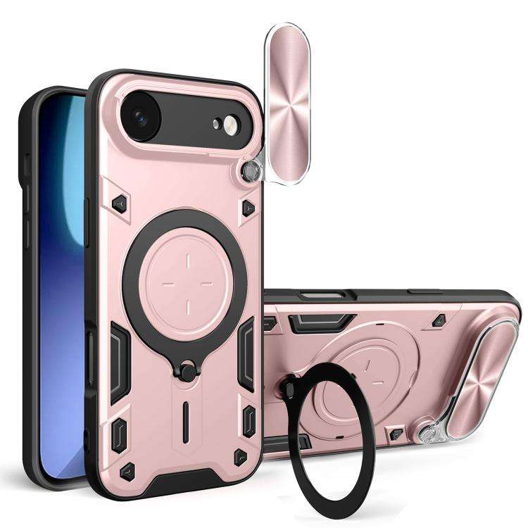 CD Texture Sliding Camshield Magnetic Holder Phone Case, For iPhone 18 Pro, For iPhone 18 Pro Max...