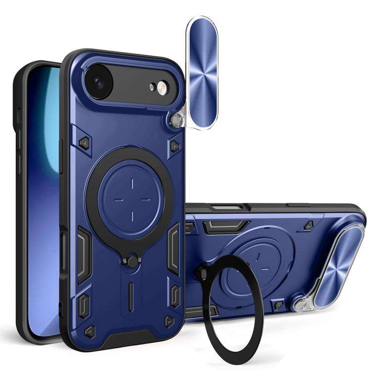 CD Texture Sliding Camshield Magnetic Holder Phone Case, For iPhone 18 Pro, For iPhone 18 Pro Max...