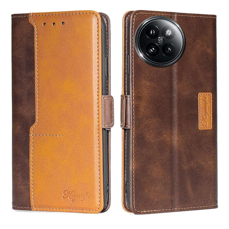 Contrast Color Side Buckle Leather Phone Case, For Xiaomi Redmi Turbo 3 5G, For Xiaomi Civi 4 Pro...