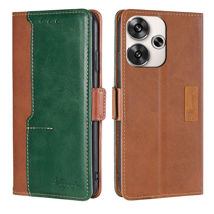 Contrast Color Side Buckle Leather Phone Case, For Xiaomi Redmi Turbo 3 5G, For Xiaomi Civi 4 Pro...