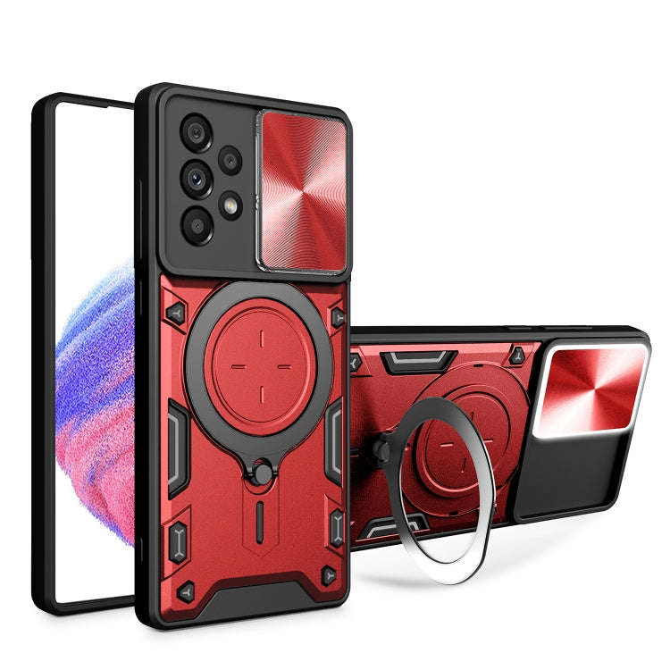 CD Texture Sliding Camshield Magnetic Holder Phone Case, For Samsung Galaxy S23+ 5G, For Samsung ...