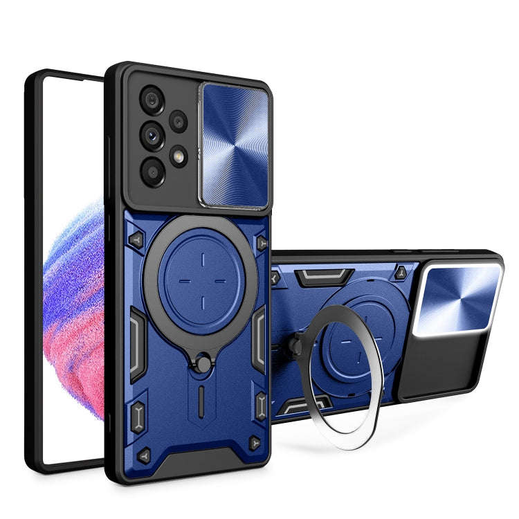 CD Texture Sliding Camshield Magnetic Holder Phone Case, For Samsung Galaxy S23+ 5G, For Samsung ...