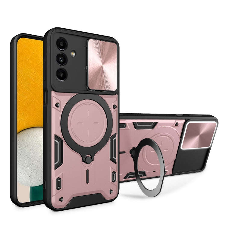 CD Texture Sliding Camshield Magnetic Holder Phone Case, For Samsung Galaxy S22 5G, For Samsung G...