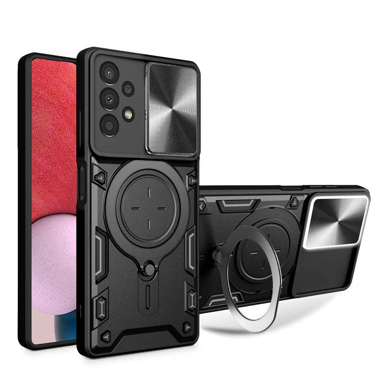 CD Texture Sliding Camshield Magnetic Holder Phone Case, For Samsung Galaxy S23+ 5G, For Samsung ...