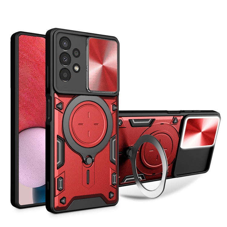 CD Texture Sliding Camshield Magnetic Holder Phone Case, For Samsung Galaxy S23+ 5G, For Samsung ...