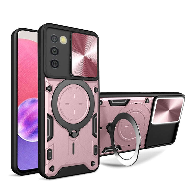CD Texture Sliding Camshield Magnetic Holder Phone Case, For Samsung Galaxy S22 5G, For Samsung G...