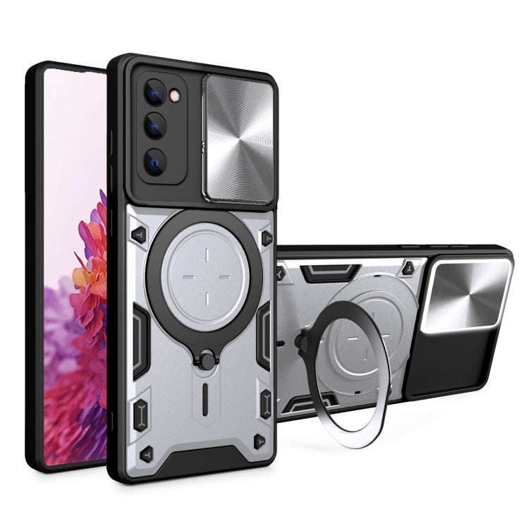 CD Texture Sliding Camshield Magnetic Holder Phone Case, For Samsung Galaxy S23+ 5G, For Samsung ...