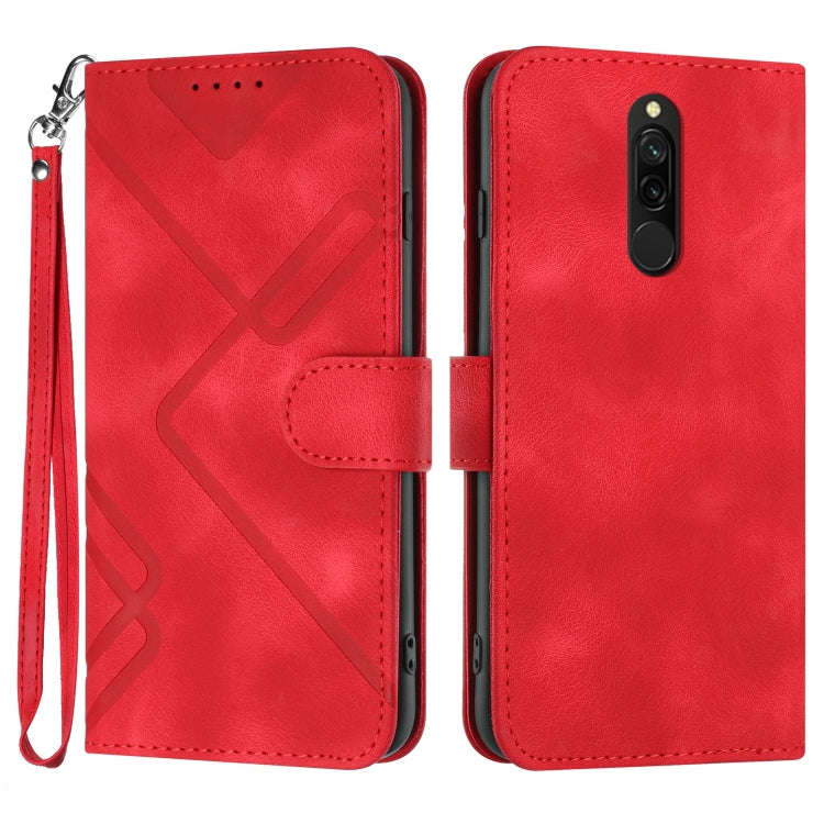 Line Pattern Skin Feel Leather Phone Case, For Xiaomi Mi 10T 5G/10T Pro 5G, For Xiaomi Redmi Note...