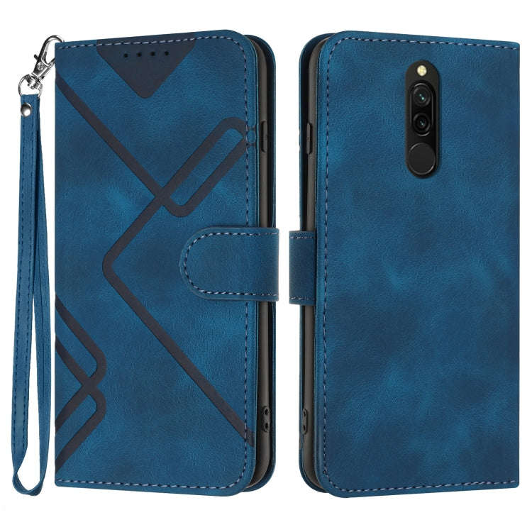 Line Pattern Skin Feel Leather Phone Case, For Xiaomi Mi 10T 5G/10T Pro 5G, For Xiaomi Redmi Note...