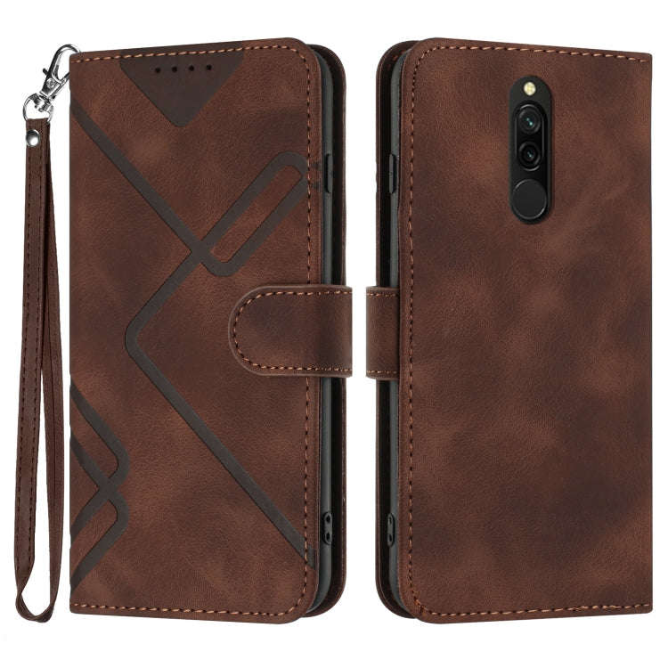 Line Pattern Skin Feel Leather Phone Case, For Xiaomi Mi 10T 5G/10T Pro 5G, For Xiaomi Redmi Note...