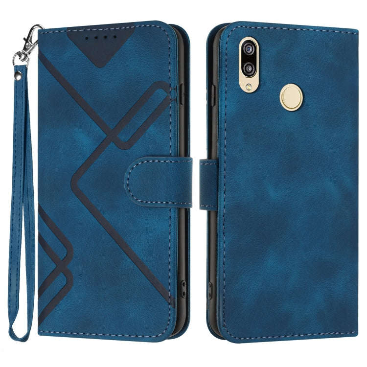 Line Pattern Skin Feel Leather Phone Case, For Xiaomi Redmi Note 8 Pro, For Xiaomi Redmi Note 7