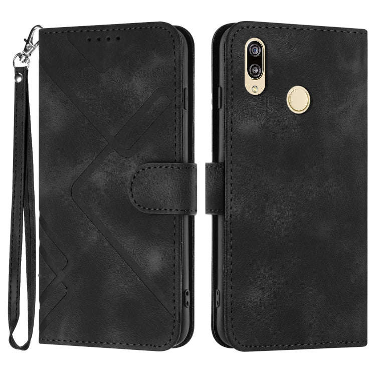 Line Pattern Skin Feel Leather Phone Case, For Xiaomi Redmi Note 8 Pro, For Xiaomi Redmi Note 7
