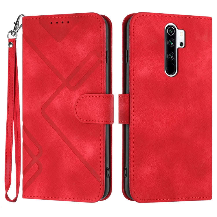 Line Pattern Skin Feel Leather Phone Case, For Xiaomi Redmi Note 8 Pro, For Xiaomi Redmi Note 7