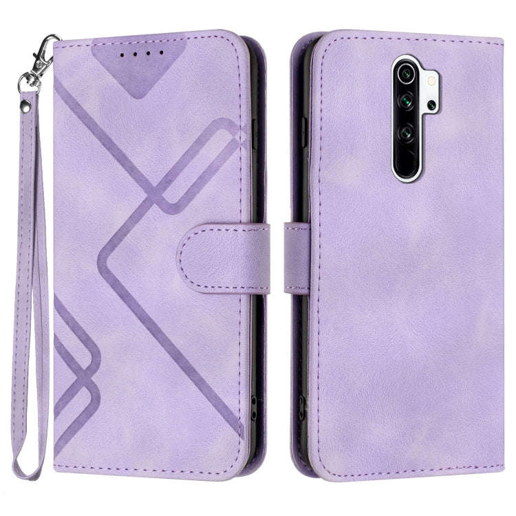 Line Pattern Skin Feel Leather Phone Case, For Xiaomi Redmi Note 8 Pro, For Xiaomi Redmi Note 7
