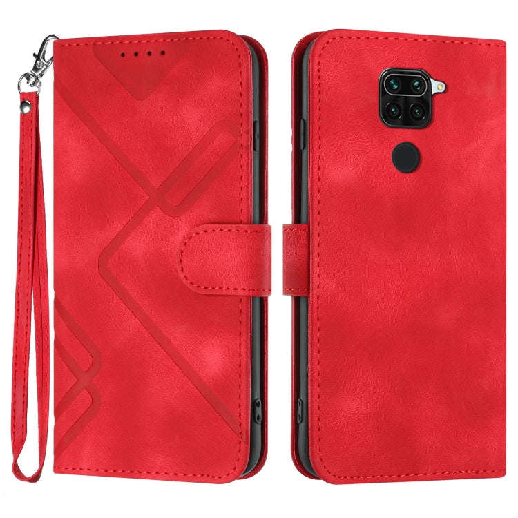 Line Pattern Skin Feel Leather Phone Case, For Xiaomi Mi 10T 5G/10T Pro 5G, For Xiaomi Redmi Note...