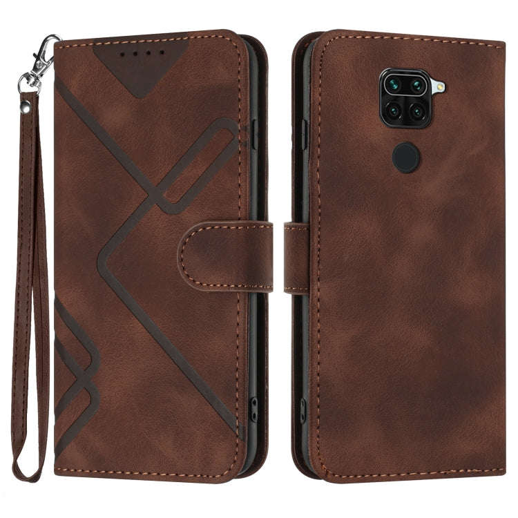 Line Pattern Skin Feel Leather Phone Case, For Xiaomi Mi 10T 5G/10T Pro 5G, For Xiaomi Redmi Note...