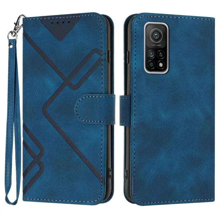 Line Pattern Skin Feel Leather Phone Case, For Xiaomi Mi 10T 5G/10T Pro 5G, For Xiaomi Redmi Note...