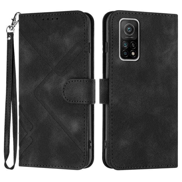 Line Pattern Skin Feel Leather Phone Case, For Xiaomi Mi 10T 5G/10T Pro 5G, For Xiaomi Redmi Note...