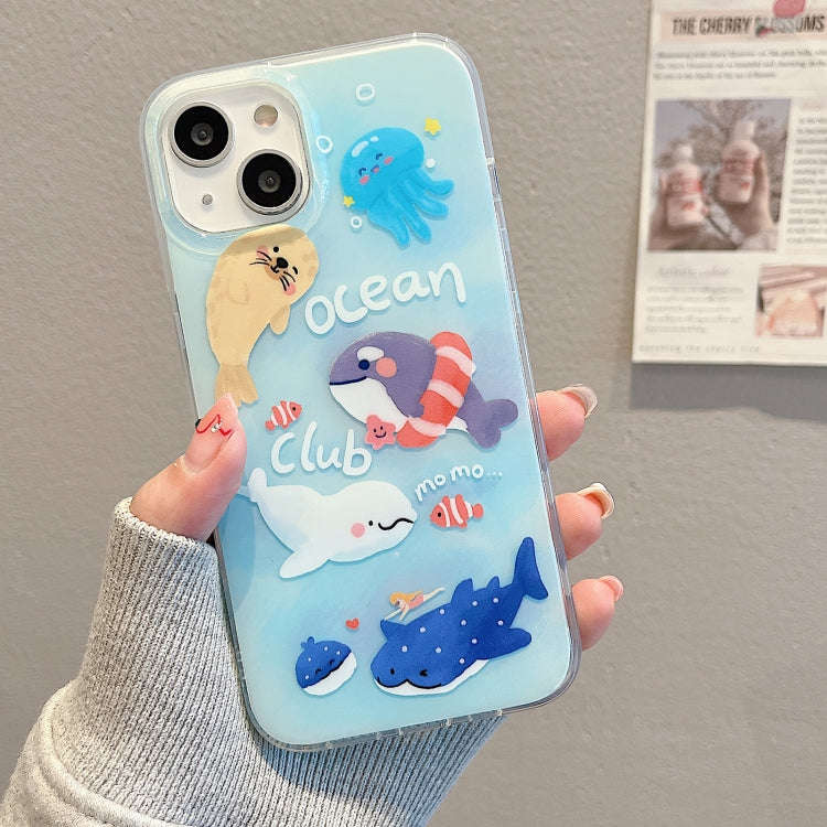 IMD Cute Animal Pattern Phone Case, For iPhone 14 Pro Max, For iPhone 14 Pro, For iPhone 14, For ...