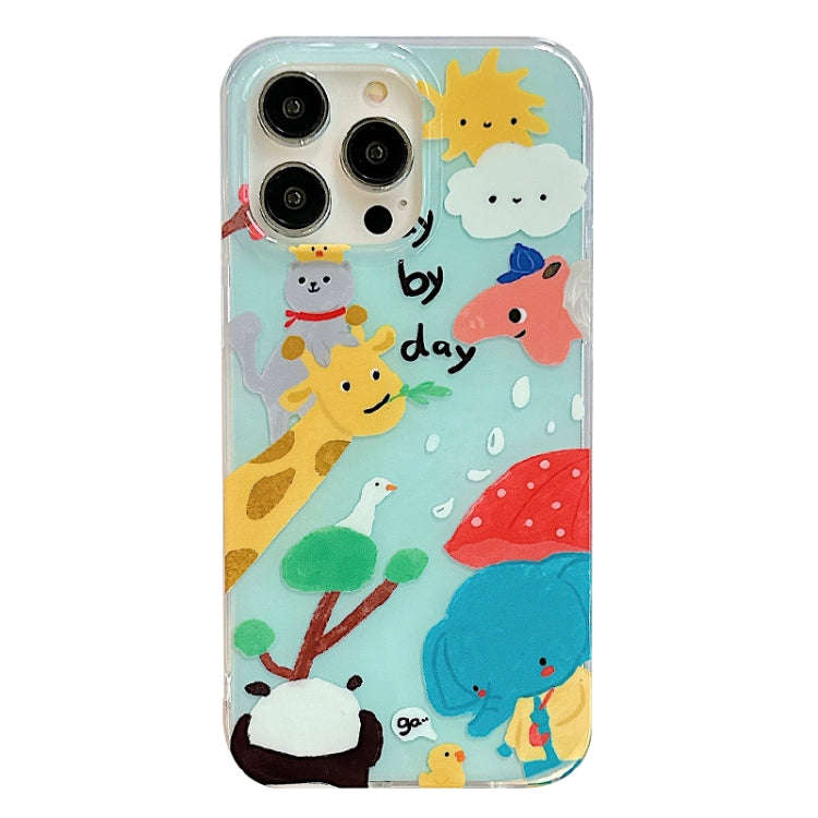 IMD Cute Animal Pattern Phone Case, For iPhone 14 Pro Max, For iPhone 14 Pro, For iPhone 14, For ...