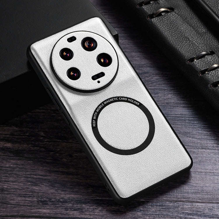 Cloth Texture PU MagSafe Magnetic Phone Case, For Xiaomi 13 Ultra