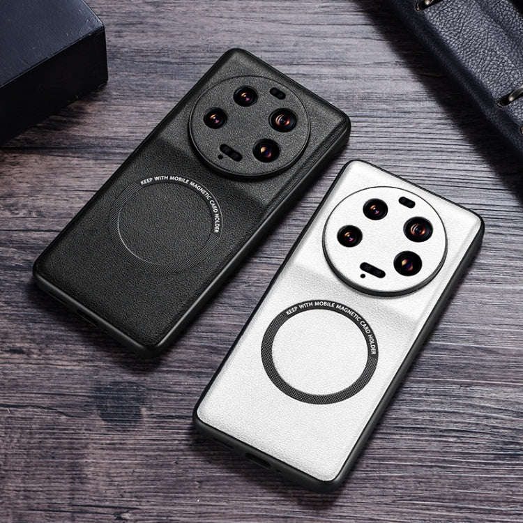 Cloth Texture PU MagSafe Magnetic Phone Case, For Xiaomi 13 Ultra
