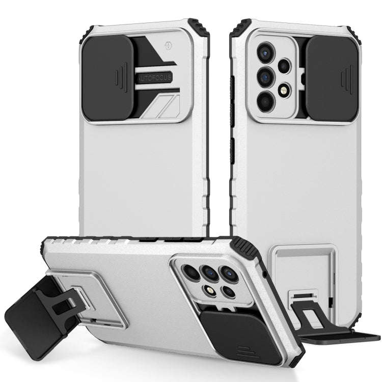 Stereoscopic Holder Sliding Camshield Phone Case, For Samsung Galaxy S22 5G, For Samsung Galaxy A...