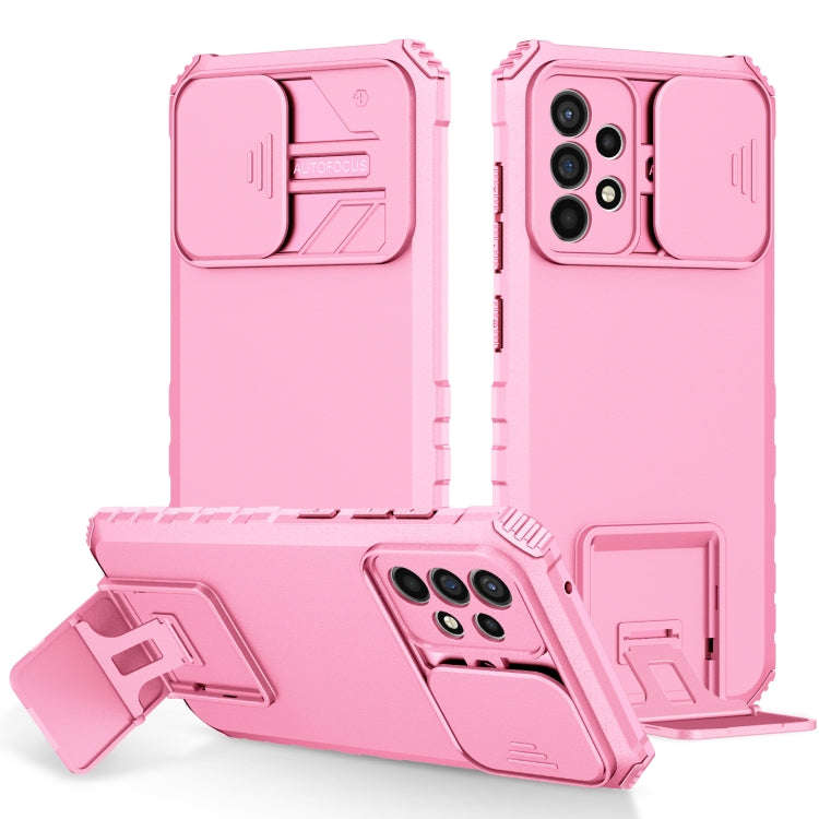 Stereoscopic Holder Sliding Camshield Phone Case, For Samsung Galaxy S22 5G, For Samsung Galaxy A...