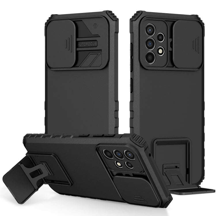Stereoscopic Holder Sliding Camshield Phone Case, For Samsung Galaxy S22 5G, For Samsung Galaxy A...