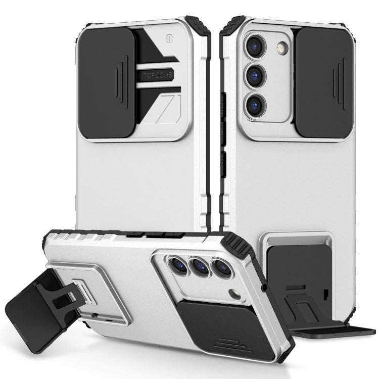 Stereoscopic Holder Sliding Camshield Phone Case, For Samsung Galaxy S22 5G, For Samsung Galaxy A...