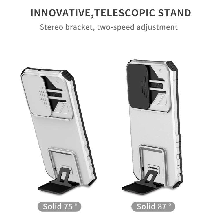 Stereoscopic Holder Sliding Camshield Phone Case, For Samsung Galaxy S22 5G, For Samsung Galaxy A...