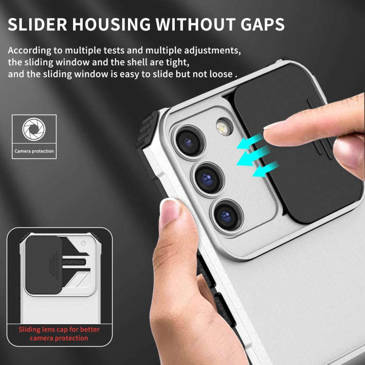 Stereoscopic Holder Sliding Camshield Phone Case, For Samsung Galaxy S22 5G, For Samsung Galaxy A...