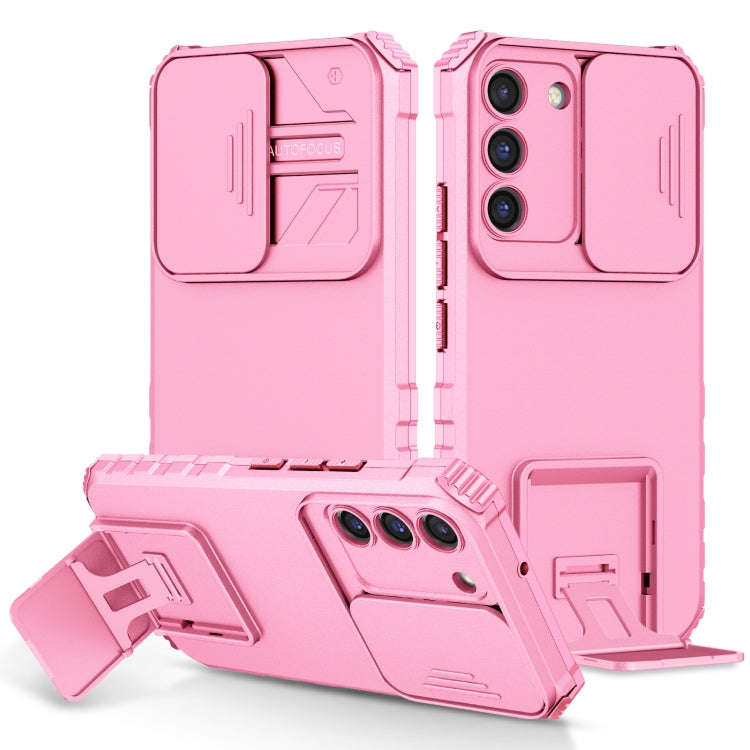 Stereoscopic Holder Sliding Camshield Phone Case, For Samsung Galaxy S22 5G, For Samsung Galaxy A...